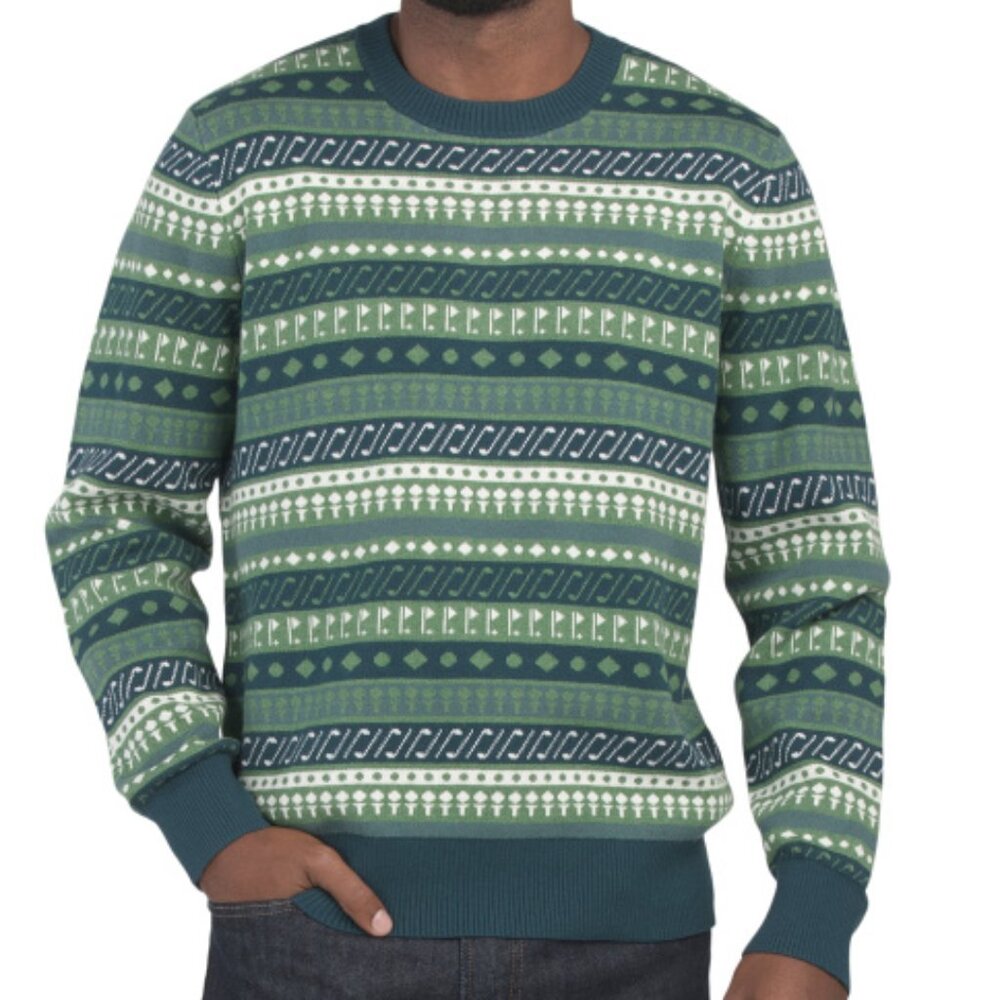 Men's Bonobos Golf Sweater Crewneck Pullover Cotton Cashmere Knit Large